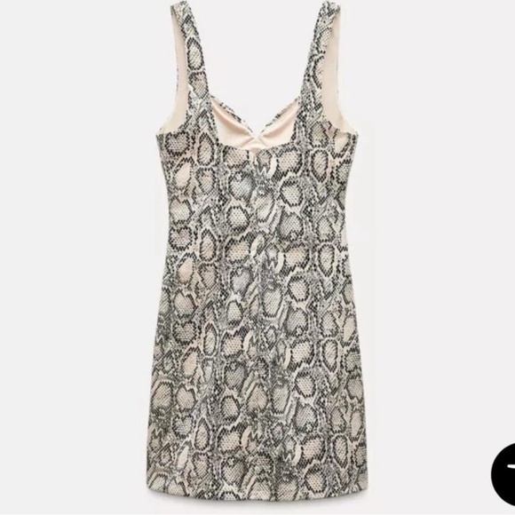 zara snake skin mini dress - Picture 4 of 7